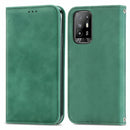 For OPPO A94 5G / A95 5G/F19 Pro+ /Reno5 Z Retro Skin Feel Business Magnetic Horizontal Flip Leather Case With Holder & Card Slots & Wallet & Photo Frame(Green)