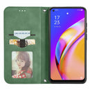 For OPPO A94 5G / A95 5G/F19 Pro+ /Reno5 Z Retro Skin Feel Business Magnetic Horizontal Flip Leather Case With Holder & Card Slots & Wallet & Photo Frame(Green)