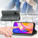 For OPPO A94 5G / A95 5G/F19 Pro+ /Reno5 Z Retro Skin Feel Business Magnetic Horizontal Flip Leather Case With Holder & Card Slots & Wallet & Photo Frame(Gray)