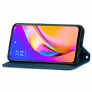For OPPO A94 5G / A95 5G/F19 Pro+ /Reno5 Z Retro Skin Feel Business Magnetic Horizontal Flip Leather Case With Holder & Card Slots & Wallet & Photo Frame(Blue)