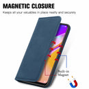 For OPPO A94 5G / A95 5G/F19 Pro+ /Reno5 Z Retro Skin Feel Business Magnetic Horizontal Flip Leather Case With Holder & Card Slots & Wallet & Photo Frame(Blue)
