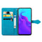 For Cubot X30 Mandala Flower Embossed Horizontal Flip Leather Case with Holder & Three Card Slots & Wallet & Lanyard(Blue)