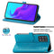 For Cubot X30 Mandala Flower Embossed Horizontal Flip Leather Case with Holder & Three Card Slots & Wallet & Lanyard(Blue)