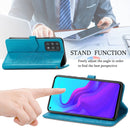 For Cubot X30 Mandala Flower Embossed Horizontal Flip Leather Case with Holder & Three Card Slots & Wallet & Lanyard(Blue)