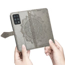For Cubot X30 Mandala Flower Embossed Horizontal Flip Leather Case with Holder & Three Card Slots & Wallet & Lanyard(Gray)