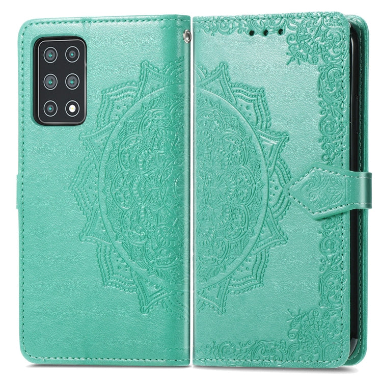 For Cubot X30 Mandala Flower Embossed Horizontal Flip Leather Case with Holder & Three Card Slots & Wallet & Lanyard(Green)