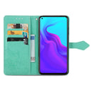 For Cubot X30 Mandala Flower Embossed Horizontal Flip Leather Case with Holder & Three Card Slots & Wallet & Lanyard(Green)