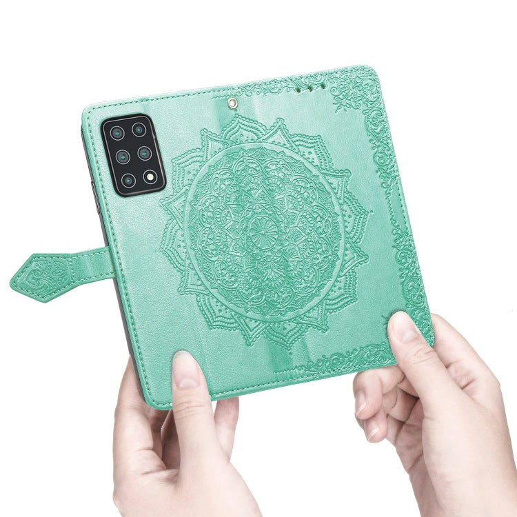 For Cubot X30 Mandala Flower Embossed Horizontal Flip Leather Case with Holder & Three Card Slots & Wallet & Lanyard(Green)