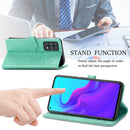 For Cubot X30 Mandala Flower Embossed Horizontal Flip Leather Case with Holder & Three Card Slots & Wallet & Lanyard(Green)