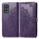 For Cubot X30 Mandala Flower Embossed Horizontal Flip Leather Case with Holder & Three Card Slots & Wallet & Lanyard(Purple)