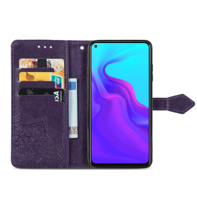 For Cubot X30 Mandala Flower Embossed Horizontal Flip Leather Case with Holder & Three Card Slots & Wallet & Lanyard(Purple)