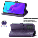 For Cubot X30 Mandala Flower Embossed Horizontal Flip Leather Case with Holder & Three Card Slots & Wallet & Lanyard(Purple)
