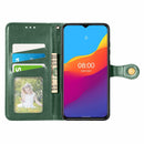 For Ulefone Note 10 Solid Color Leather Buckle Phone Case with Lanyard & Photo Frame & Card Slot & Wallet & Stand Function(Green)