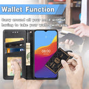 For Ulefone Note 10 Solid Color Leather Buckle Phone Case with Lanyard & Photo Frame & Card Slot & Wallet & Stand Function(Black)