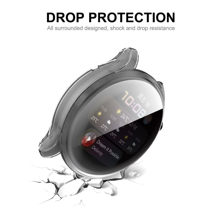 For Huawei Watch 3 46mm ENKAY Hat-Prince Full Coverage Transparent Soft Case TPU HD Clear Cover