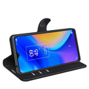 For TCL 20 SE Litchi Texture Horizontal Flip Protective Case with Holder & Card Slots & Wallet(Black)