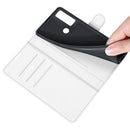 For TCL 20 SE Litchi Texture Horizontal Flip Protective Case with Holder & Card Slots & Wallet(White)