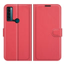 For TCL 20 SE Litchi Texture Horizontal Flip Protective Case with Holder & Card Slots & Wallet(Red)