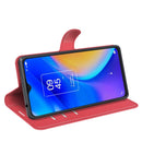 For TCL 20 SE Litchi Texture Horizontal Flip Protective Case with Holder & Card Slots & Wallet(Red)