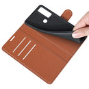 For TCL 20 SE Litchi Texture Horizontal Flip Protective Case with Holder & Card Slots & Wallet(Brown)