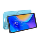 For TCL 20 SE Litchi Texture Horizontal Flip Protective Case with Holder & Card Slots & Wallet(Blue)