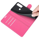 For TCL 20 SE Litchi Texture Horizontal Flip Protective Case with Holder & Card Slots & Wallet(Rose red)