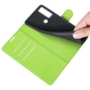 For TCL 20 SE Litchi Texture Horizontal Flip Protective Case with Holder & Card Slots & Wallet(Green)