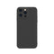 Solid Color Cube Straight Edge Liquid Silicone Case For iPhone 13 Pro Max(Black)