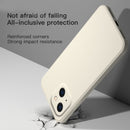 Solid Color Cube Straight Edge Liquid Silicone Case For iPhone 13 Pro Max(Black)