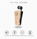 Fineblue F980 CSR4.1 Retractable Cable Caller Vibration Reminder Anti-theft Bluetooth Headset