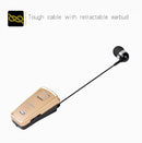 Fineblue F980 CSR4.1 Retractable Cable Caller Vibration Reminder Anti-theft Bluetooth Headset