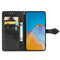 For Huawei P50 Mandala Flower Embossed Horizontal Flip Leather Case with Bracket / Card Slot / Wallet / Lanyard(Black)