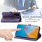 For Huawei P50 Mandala Flower Embossed Horizontal Flip Leather Case with Bracket / Card Slot / Wallet / Lanyard(Purple)