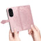 For Huawei P50 Mandala Flower Embossed Horizontal Flip Leather Case with Bracket / Card Slot / Wallet / Lanyard(Rose Gold)