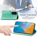 For Huawei P50 Mandala Flower Embossed Horizontal Flip Leather Case with Bracket / Card Slot / Wallet / Lanyard(Green)