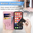 Cute Cat and Dog Embossed Horizontal Flip Leather Case with Holder & Card Slots & Wallet & Lanyard For iPhone 13 Pro Max(Pink)