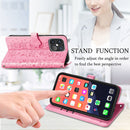 Cute Cat and Dog Embossed Horizontal Flip Leather Case with Holder & Card Slots & Wallet & Lanyard For iPhone 13 Pro(Pink)