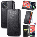 For iPhone 13 Pro Max Blooming Mandala Embossed Pattern Magnetic Horizontal Flip Leather Case with Holder & Card Slots & Wallet(Black)