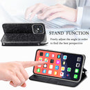 For iPhone 13 Pro Max Blooming Mandala Embossed Pattern Magnetic Horizontal Flip Leather Case with Holder & Card Slots & Wallet(Black)