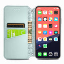 For iPhone 13 Pro Max Blooming Mandala Embossed Pattern Magnetic Horizontal Flip Leather Case with Holder & Card Slots & Wallet(Grey)