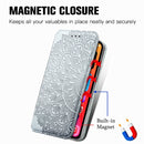 For iPhone 13 Pro Max Blooming Mandala Embossed Pattern Magnetic Horizontal Flip Leather Case with Holder & Card Slots & Wallet(Grey)