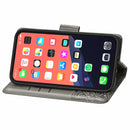 Butterfly Love Flower Embossed Horizontal Flip Leather Case with Bracket / Card Slot / Wallet / Lanyard For iPhone 13(Grey)