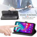 For Doogee X96 Pro Mandala Flower Embossed Horizontal Flip Leather Case with Holder & Three Card Slots & Wallet & Lanyard(Black)