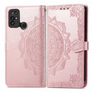 For Doogee X96 Pro Mandala Flower Embossed Horizontal Flip Leather Case with Holder & Three Card Slots & Wallet & Lanyard(Rose Gold)