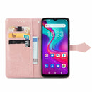 For Doogee X96 Pro Mandala Flower Embossed Horizontal Flip Leather Case with Holder & Three Card Slots & Wallet & Lanyard(Rose Gold)