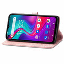 For Doogee X96 Pro Mandala Flower Embossed Horizontal Flip Leather Case with Holder & Three Card Slots & Wallet & Lanyard(Rose Gold)