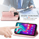 For Doogee X96 Pro Mandala Flower Embossed Horizontal Flip Leather Case with Holder & Three Card Slots & Wallet & Lanyard(Rose Gold)