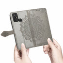 For Doogee X96 Pro Mandala Flower Embossed Horizontal Flip Leather Case with Holder & Three Card Slots & Wallet & Lanyard(Grey)