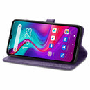 For Doogee X96 Pro Mandala Flower Embossed Horizontal Flip Leather Case with Holder & Three Card Slots & Wallet & Lanyard(Purple)