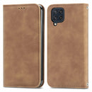 For Samsung Galaxy M32 Retro Skin Feel Business Magnetic Horizontal Flip Leather Case with Holder & Card Slots & Wallet & Photo Frame(Brown)
